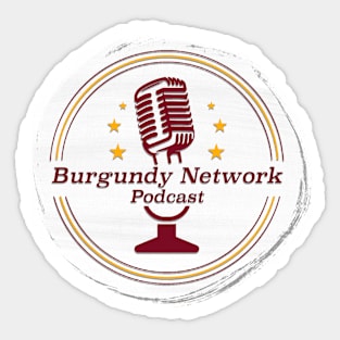 Burgundy Network Podcast Sticker